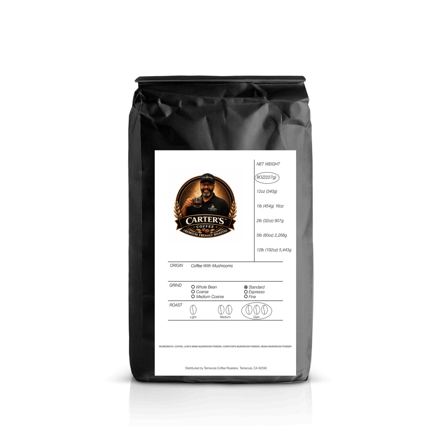 Coffee with Mushrooms Dark Roast
